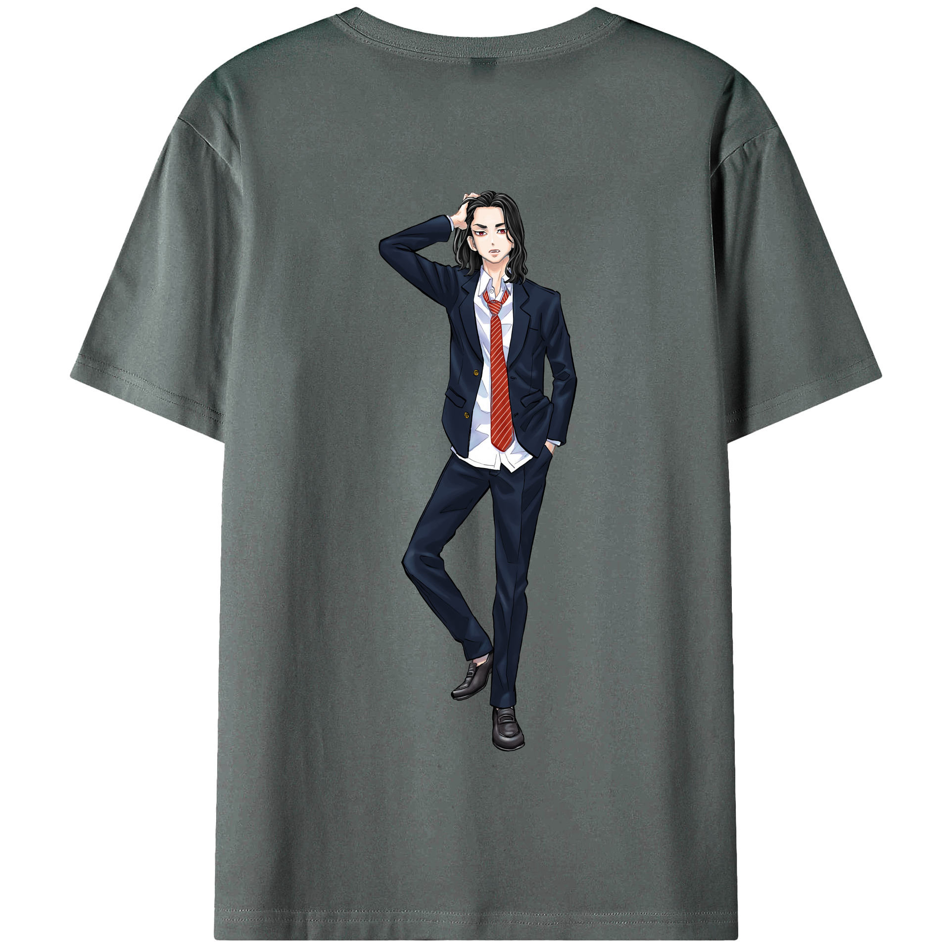 （画像用） 東京リベンジャーズ Tokyo Revengers 綿100％半袖Tシャツ（背面プリント）